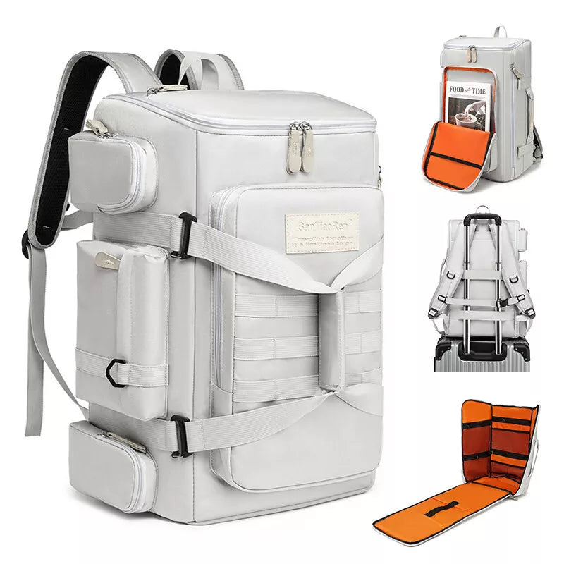 Sac à Dos de Voyage Multifonction Blanc