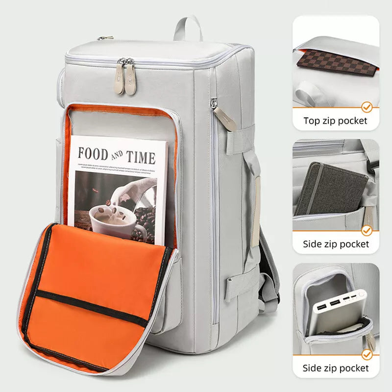 Sac à Dos de Voyage Multifonction Blanc